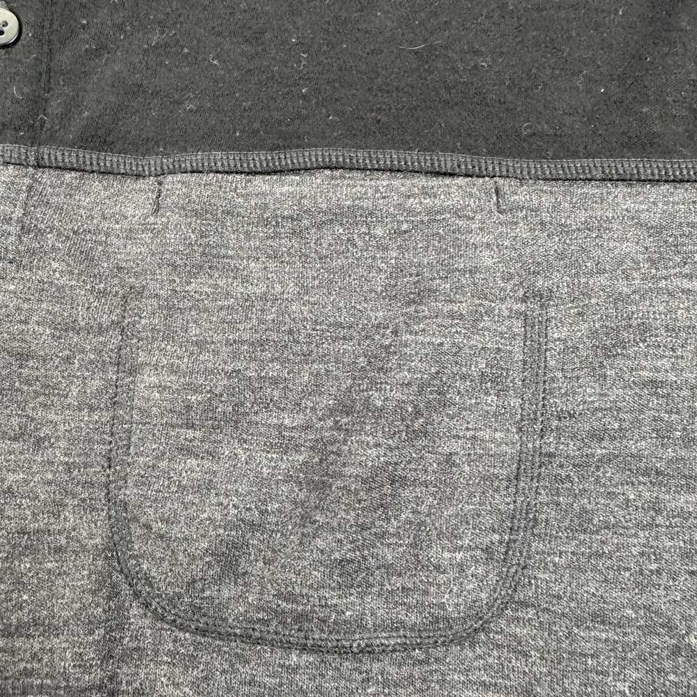 Smartwool Mens Large Black Gray Colorblock Henley Merino Wool Shirt SW014018